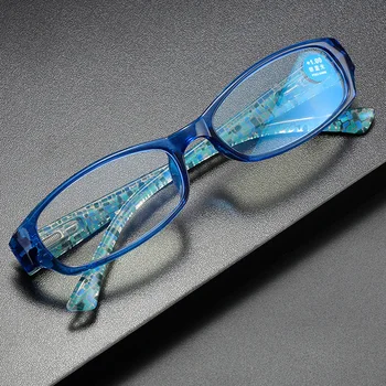 Unisex Brýle Na Čtení Pryskyřice Lehký Anti-Modré Světlo Brýle Na Čtení, Transparentní Barva Čoček + 1.0 + 4.0