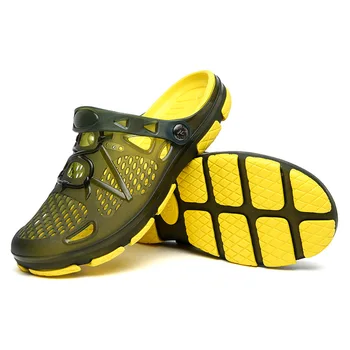 2021 Letní Nové Pánské Módní Sportovní Sandály Flip Flops Duté Přezůvky Muži Venkovní Beach Ležérní Boty Sandály Vody, Pantofle