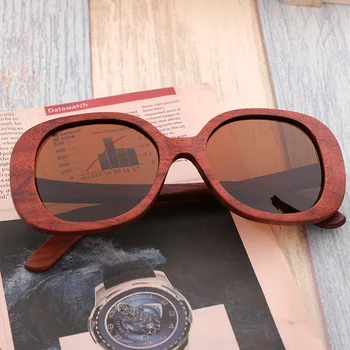 2022 Nové Retro Dřevěné sluneční Brýle Pro Ženy Polarizované UV400 Řidičské Palisandr Ručně vyráběné Brýle Gafas De Sol Velkoobchod