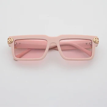 Retro Nový Malý Rám sluneční Brýle, Ženy 2022 Luxusní Deisgn Kovové Hrany Sluneční Brýle Muži Náměstí Brýle Odstíny Oculos UV400