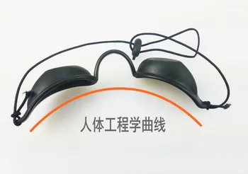 1ks Fotoomlazení oční maska laser speciální ochranné černé oční maska photon oční maska opalování oční maska ochranné brýle
