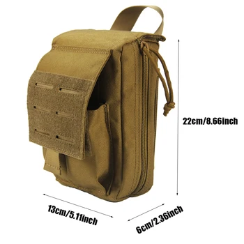 1000D Nylon Taktická Molle First Aid Kit Přežití Taška Pohotovostní Pouzdro Vojenské Pasu Pack Venkovní Cestovní Camping Záchranné Případ
