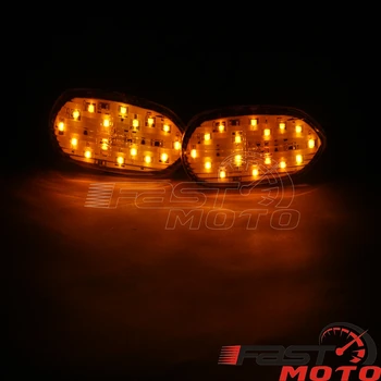 Motocykl Flush Mount blinkr Světlo Lampy Pro Suzuki GSX-R GSX R 600 750 1000 2005-2016 Přední LED Světla Ukazatele Blikač