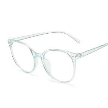 Vintage Značkové Brýle Kočičí Oko Jasné Objektiv Brýle Ultralight Plastový Rám Brýle Anti-modré Světlo, Transparentní Růžová Oculos