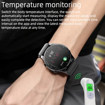 2022 Nové Nafukovací Popruh Smart Watch Muži Krevní Tlak, Srdeční Frekvence IP68 Vodotěsné Smartwatch, Fitness Tracker Pro Huawei Xiaomi