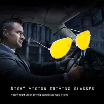 V noci sluneční Brýle Noční vidění Řidičské Brýle Proti Oslnění Retro Venkovní UV400 Ochranu, Noční Brýle pro Muže, Ženy