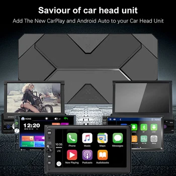 Modul, který Implementuje CarPlay a Android Auto je Snadná Instalace a Vhodné pro Vozidla s RCA Port