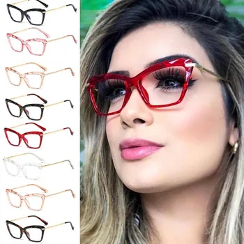 Ženy, Krystal, Multi-sekce Směřování Designu Značky Optické Počítačové Brýle Oculos De Sol Brýle Transparentní Náměstí Brýle