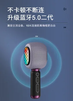 52323sdfudio integrované microphoneg děti Bluetooth bezdrátové family KTV zpívat magic karaokehas karaoke karaoke gifthg