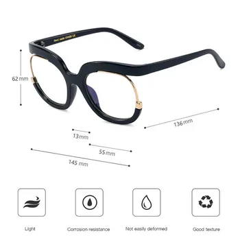 Klasické Nadrozměrných Anti Blue Light Krátkozrakost Brýle Rám Ženy Značky Luxusní Ženský Optické předpis Transparentní Eyeglasse