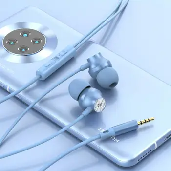 Drátová Sluchátka 3,5 mm/Typ C-Sluchátka S Mic Potlačení Šumu Sluchátka Stereo In-Ear Sluchátka s kabelem Pro Chytré Telefony