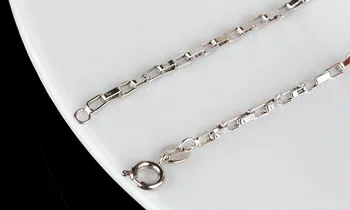 925 Sterling Silver Módní Pánské Box Řetěz Dámy'necklaces Pár Šperků, Žádné Slábnout Dárek k Narozeninám, Pokles Lodní dopravy