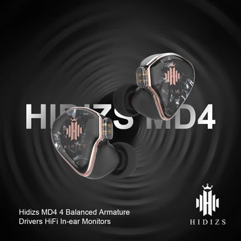 Hidizs MD4 4 Vyrovnané Armatury Ovladače hi-fi In-ear Monitory