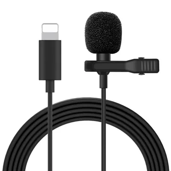 Mini Mikrofon pro iPhone Lightning Typ C 3,5 mm Microfone pro Samsung, Huawei, Xiaomi Klopový Klip-na Nahrávání Microfonoe