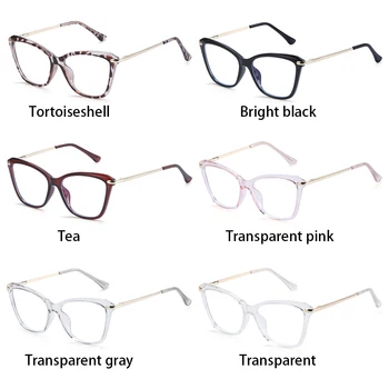 Qutzzmnd Cat Eye Brýle Pro Ženy, Vintage Počítačové Brýle Nadrozměrné Optické Brýle Anti Modré Světlo Blokování Gafas Luneta