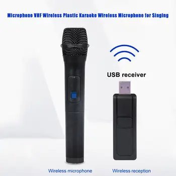 Plastové Praktické 3,5 mm 6,35 mm Bezdrátový Mikrofon Černý Bezdrátový Mikrofon Redukce Šumu pro Podcast