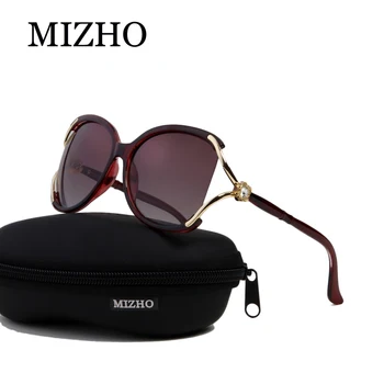 MIZHO Řídit Kvalitní sluneční Brýle, Ženy Značky Designer Polaroid UV Ochrana Původní Gafas De Sol mujer Diamond Vzor Barevné
