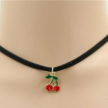 Korean Šperky, Gotický Jednoduchý Límec Cherry Moon Náhrdelník Prohlášení Náhrdelník Dárky Pro Ženy, Přívěsek Náhrdelník Bijoux Homme