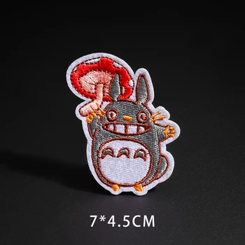 Japonská kreslená kočka série Záplat velkoobchodní Žehlička Na Vyšívané Roztomilé postavy, Můj Soused Totoro Hadříkem Diy Nášivky Odznaky