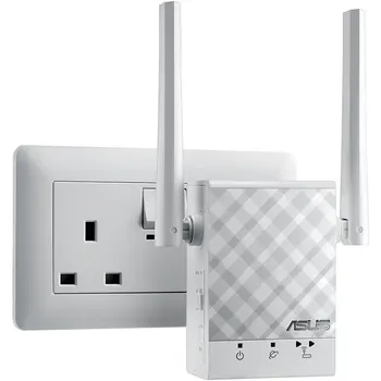 ASUS RP-AC51 AC750 Wireless Repeater 802.11 ac 2.4 Ghz & 5GHz dual-band Wi-Fi Extender, až 750Mbps, Snadné pro WPS