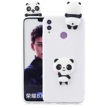 Čest 8S Pouzdro 3D Roztomilý Panda, Jednorožec Kaktus Silikonové Telefon Pouzdro Pro Fundas Huawei Honor 8A 8X 8S Případě Coque Ženy, Děti
