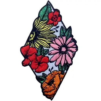 Embird Náplasti Vyšívané Patch Krásné Květiny Ceo Šetrné Ruční 3D Nášivky na Oblečení Růže Patch