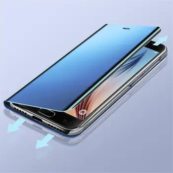 Kůže Coque Na sFor Samsung Galaxy A73 A53 A33 A13 A03S A03 S 03S A 03 S Krytem Smart Mirror Pouzdro Chrání Mobilní Telefon Případech
