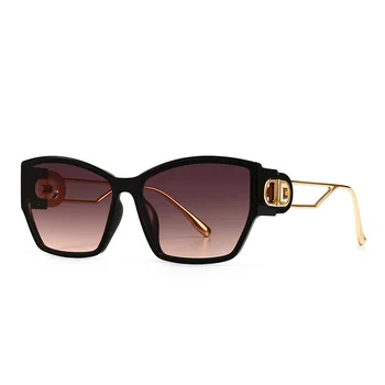 2022 Moda Kočičí Oko Ženy, sluneční Brýle Luxusní Kolo Ženské Brýle UV400 Odstíny Dospělé Značkové Brýle Vintage Gafas De Sol