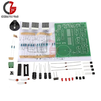 DIY Kit Modul 9V-12V AT89C2051 6 Digitální LED Elektronické Hodiny Dílů Komponenty