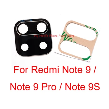 Nové Zadní Kamera, Skleněné Čočky Pro Xiaomi Redmi Poznámka 9 Pro 9pro 9 4G 5G Zadní Objektiv Fotoaparátu Skla S Nálepkou Páska Pro Redmi Note 9S