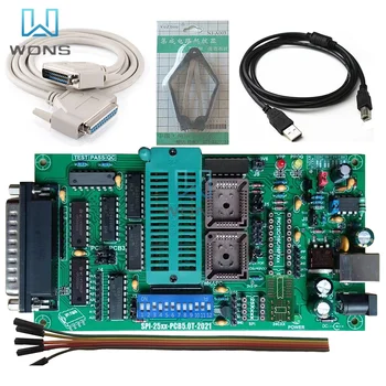 Diymore SPI-25xx PCB5.0T-2021 Willem EPROM Programmer BIOS009 PIC Podpora 0.98d12 Propagační Klip PLCC32+SOIC 8 Pin Adaptér