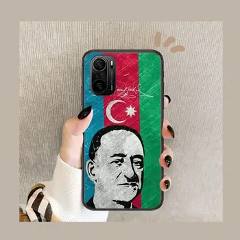 Buta ázerbájdžán vlajka Telefon Pouzdro Pro xiaomi redmi POCO F1 F2 F3 X3 Pro M3 9C 10T Lite NFC, Černý Kryt, Silikonové Zpět Hez mi 10 u