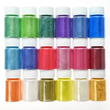 10g/Láhev 54 Barev DIY Glitter Nail Art Perleťové Slídovým Práškem Epoxidové Pryskyřice, Minerální Mýdlo Zbarvení Pigment Perlový Prášek Te#74