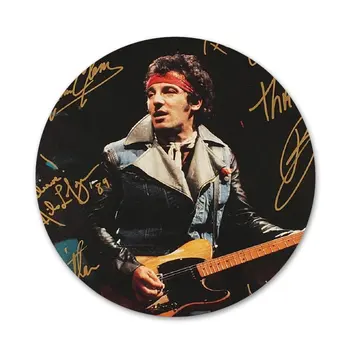Bruce Springsteen Ikony Piny Odznak Dekorace Brože Kovové Odznaky Pro Batoh Dekorace 58mm