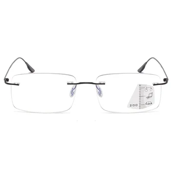 Bezrámové Anti-blue Progresivní Multifokální Brýle na Čtení Ženy Inteligentní Zoom Starší Brýle Muži Protable Presbyopickém Brýle