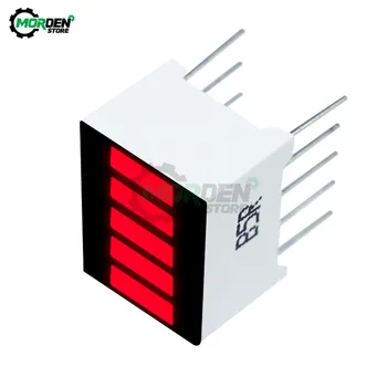 5kusů/lot 5 Segment Červená Barva LED Světlo Svítilna 1 Číslice Bar LED Displej Elektronické PCB Deska Pro Arduino