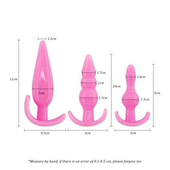 EXVOID Anální Zátky G-bod Prostaty, Masáž Anální Kuličky Jelly Hladké Erotické Výrobky Sexuální Hračky pro Páry, Ženy, Muže Gay Sex Shop