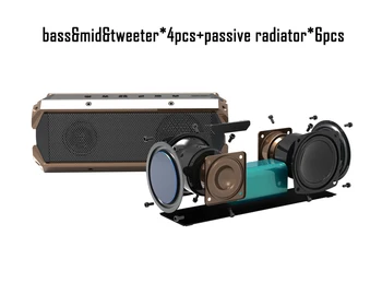 100W High Power Reproduktorů domácího Kina TWS 3D Stereo Subwoofer Sound Box Caixa De Som Venkovní Bezdrátová Přenosná Bluetooth Reproduktory