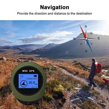 Fogcroll Kapesní Mini GPS Navigace Klíčenka PG03 USB Dobíjecí Místo Tracker Kompas Pro Venkovní Cestování Lezení