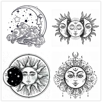 2022 Nový Sluneční Bůh Produktu Sluníčko, Měsíc, Pozadí, Album Požehnání Jasné Známky Řemeslné Vánoční Žádné Řezání Zemře Scrapbooking