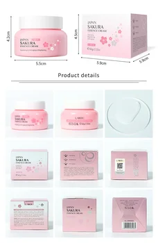 3/5 KS Japonská Sakura Essence Cream Cherry Blossom Facial Hydratační Krém Proti Vráskám, Proti Stárnutí, Rozjasní Pleť Péče o Pleť