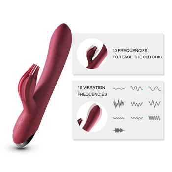 Žena Dildo Vibrátor 10 Rychlost USB Dobíjecí Silný Klitoris Stimulující Masážní Vibrátor G Spot Sexuální Hračky pro Dospělé