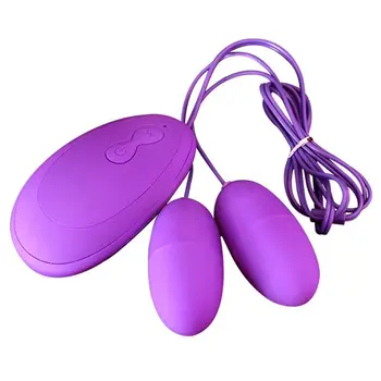 20 Rychlost Dvojité Vibrační Vajíčka, Dálkové Ovládání Bullet Vibrátor Silný Klitoris Stimulátor G-Spot Masér Sexuální Hračky pro Ženy