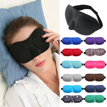 3D Spící Oči Skvrny Oční Masku Uchovávejte Mimo Světlo Měkké Polstrované Spánku Maska Pro Oči Přirozený Spánek Maska Na Oči Oči Odpočinout Masér