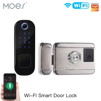 MOES WiFi Tuya Inteligentní Zámek Dveří Otisků prstů Zámek Smart Home Vodotěsné Zámek Digitální Dveřní Zámek Heslo Pro Home Hotel Zabezpečení