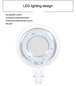 Nové Vysoce Kvalitní LED Obočí, Ret Tetování Lampa Manikúra Nail Art Stmívání Lampy S 16 Zvětšovacími Pro Microblading Obočí a Řas