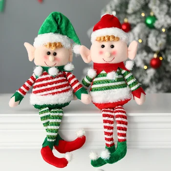 Vánoční Ozdoby, Plyšové Dlouhé Nohy Elf Doll Ozdoby Chlapci a Dívky Elf Hračky, Panenky pro rok 2023 Vánoční Výzdobu Domů Nový Rok Dárek