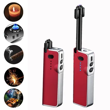 Teleskopické Hořák Lehčí USB Dobíjecí Bezplamenová Větruvzdorný Zapalovač Elektrický Zapalovač Cigaret, Příslušenství, Gadgets pro Muže