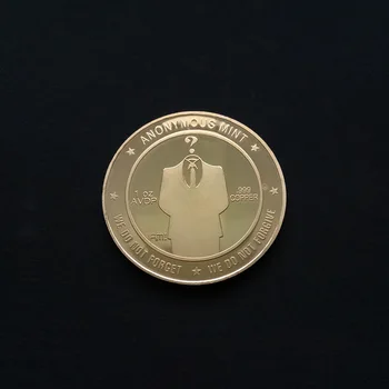 Bitcoin Virtuální Měna 3 Oblečení Pamětní Mince Anonymní Máta 1.oz AVDP Kovové Řemesla Říct nechceme Zapomenout Odpustit