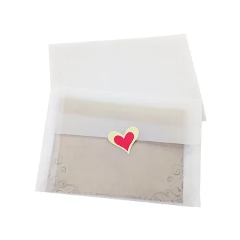 10pcs/lot 175*125mm DIY Průsvitné Bílé Matné Prázdné Kyseliny Sírové Papír Obálky Pro Pozvánky A Svatební
